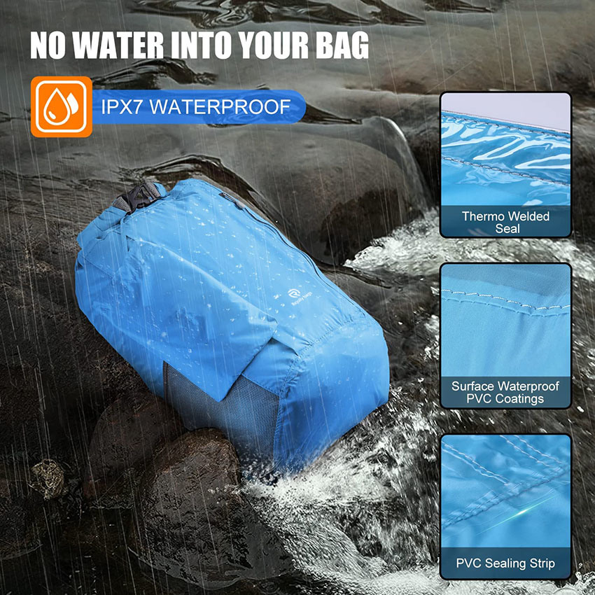 20L Waterproof Hiking Backpack & Ipx8 Phone Pouch, Floating Lightweight Marine Dry Bags, Screentouch Waist Fanny Pack Bag