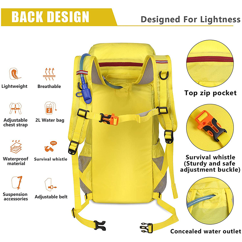 Lightweight Hiking Backpack Waterproof Running Backpack Water Pack for Cycling Hydration Backpack