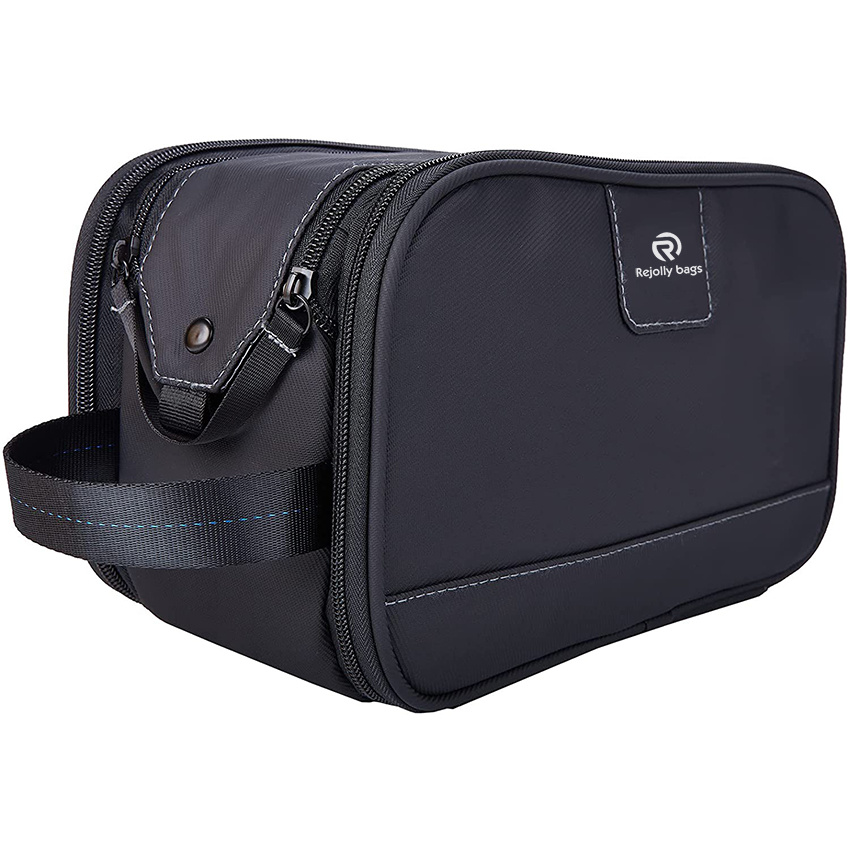 Water-Resistant with Double Side Full Open Design, Large Capacity for Toiletries and Shaving Accessories, Travel Toiletry Organizer Case Toiletry Bag