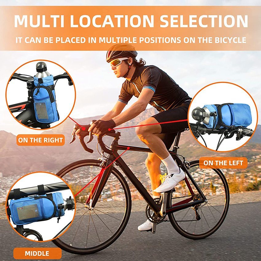 Bike Handlebar Bag Lightweight Waterproof Front Frame Storage Top Tube Pouch Bicycle Outdoor Cycling Travel