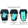 Waterproof Dry Bag with Front Zippered Pocket for Women Men 5L/10L/20L Roll Top Floating for Travel Kayaking Beach Boating Surfing Rafting