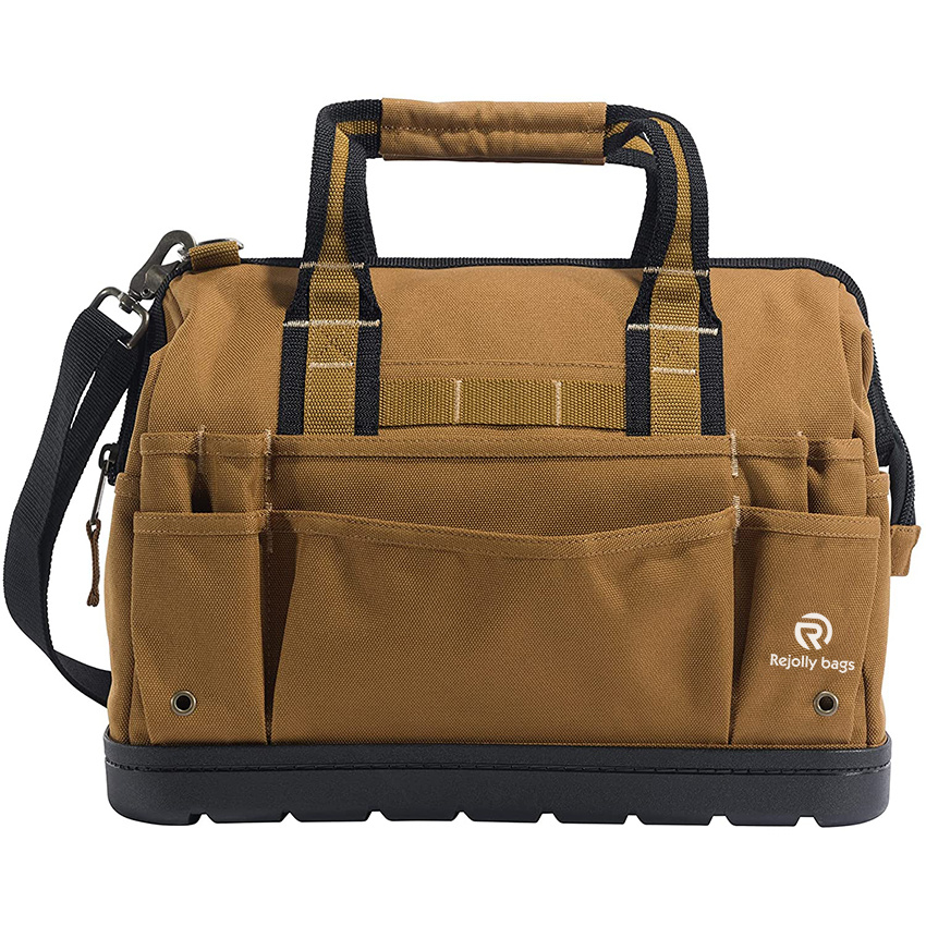Rugged and Roomy Tool Bag Features Molded, Load-Bearing, Abrasion-Resistant Base Tool Storage Bag