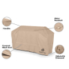 Island Grill Cover - Heavy-Duty Polyester, Weather Resistant, Mesh Vent, Grill and Heating Grill Bag