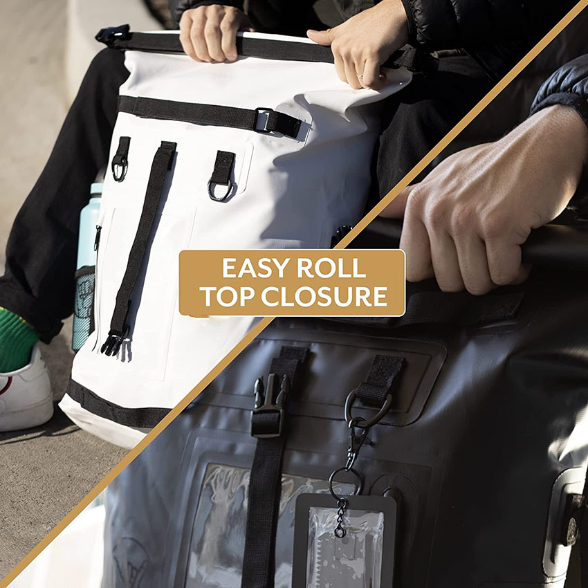 35L Waterproof Dry Bag Backpack - Kayak, Fishing, Boating Accessories - Surf/Skate/Fishing Inspired Outdoor Gear Bag