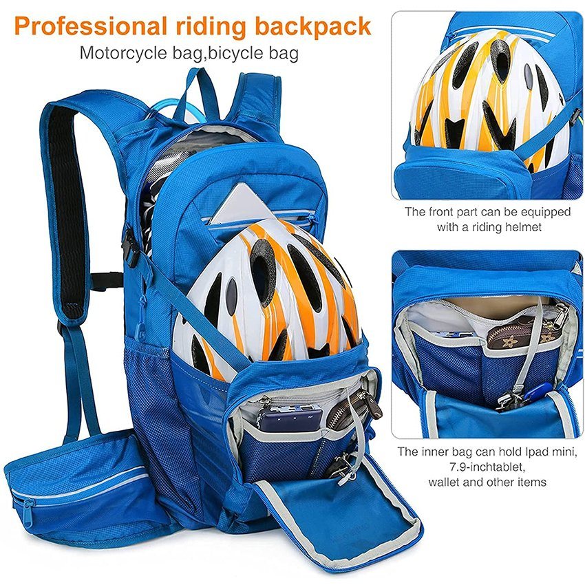 Insulated Hiking Backpack with Water Bladder 2/3L for Hiking Cycling Running Biking Camping Hydration Backpack