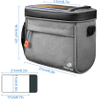 Waterproof Bicycle Handlebar Front Frame Storage Basket with Touch Screen Phone Holder Bike Handlebar Bag