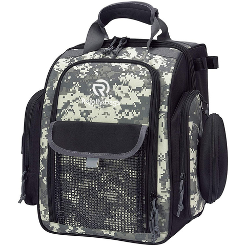 Fishing Water Resistant Bag with Rod Water Bottle Holder for Outdoor Camping Hiking Fishing Fish Bag