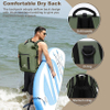 Waterproof Backpack Sack Roll-Top Closure Dry Bag Lightweight for Kayaking, Rafting, Beach, Boating, Swimming, Camping, Hiking, Fishing Dry Backpack