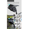 Bike Saddle Bag Rear Durable Waterproof Cycling with Reflector Road MTB Bike Bag