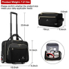 17.3 Inch Rolling Briefcase with USB Port for Business Travel Roller Bag