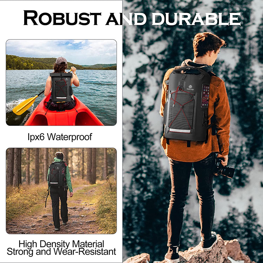 Roll Top Dry Sack Backpack Waterproof Bag Floating Dry Bag for Kayaking Dry Bag
