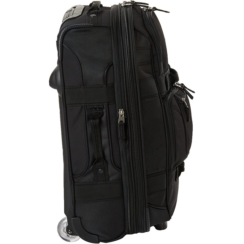 Durable 2-Wheel Roller Bag with Two Low Profile External Pockets Luggage