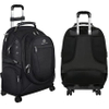 15.6 Inch Wheeled Travel Laptop Backpack on Wheels Business Bookbag Gifts for Men, Black Roller Bag