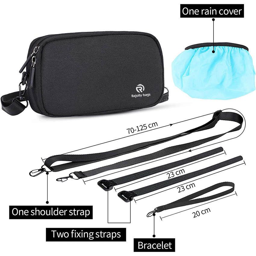 Bike Handlebar Bag Waterproof Bicycle Storage Frame Pouch Multifunctional Shoulder Sling Bicycle Bag