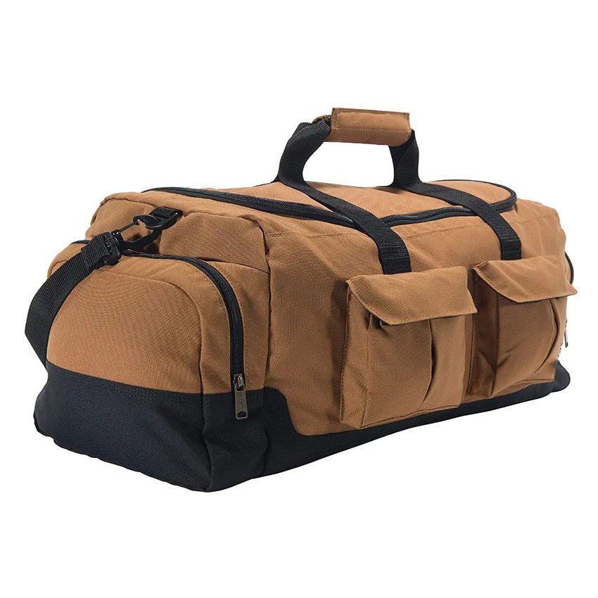 Heavy Duty Utility Duffle with Rear Pocket for a Week Traveling Bag
