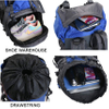 60L Internal Frame Hiking Backpack with Rain Cover, Outdoor Sport Travel Daypack for Climbing Camping Touring