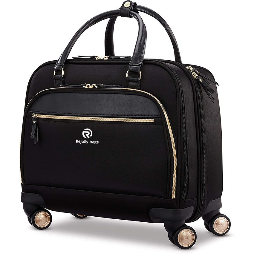 Portable Upright Roller Bag 4-Wheel Water Resistant Luggage