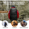 Camping Backpack with Waterproof Outdoor Sport Travel Daypack with Adjustable Chest and Hip Strap for Climbing Bag