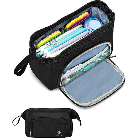 Big Capacity Pencil Case Pouch Bag Pen Boxes, Large Storage Pouch Stationery Bag for Teens Girls Adults Student Pen Bag RJ21649