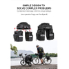 Waterproof Bike Rear Pannier Multifunctional Dry Bicycle Trunk Bag RJ228346