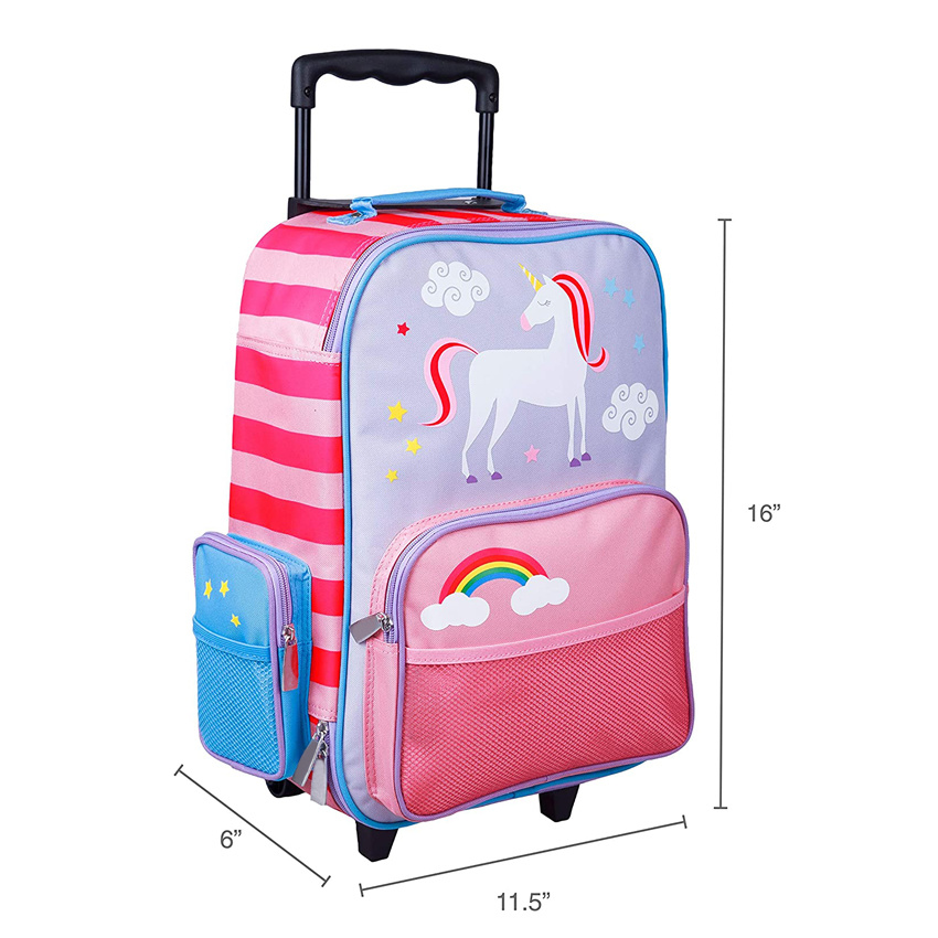 Lovely Roller Bag Student Luggage Trolley Bag Outdoor Durable Wheels Bag