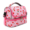 Simple and Lovely Pink Lunch Bag Durable Food Insulated Bag Weekend Picnic Bag