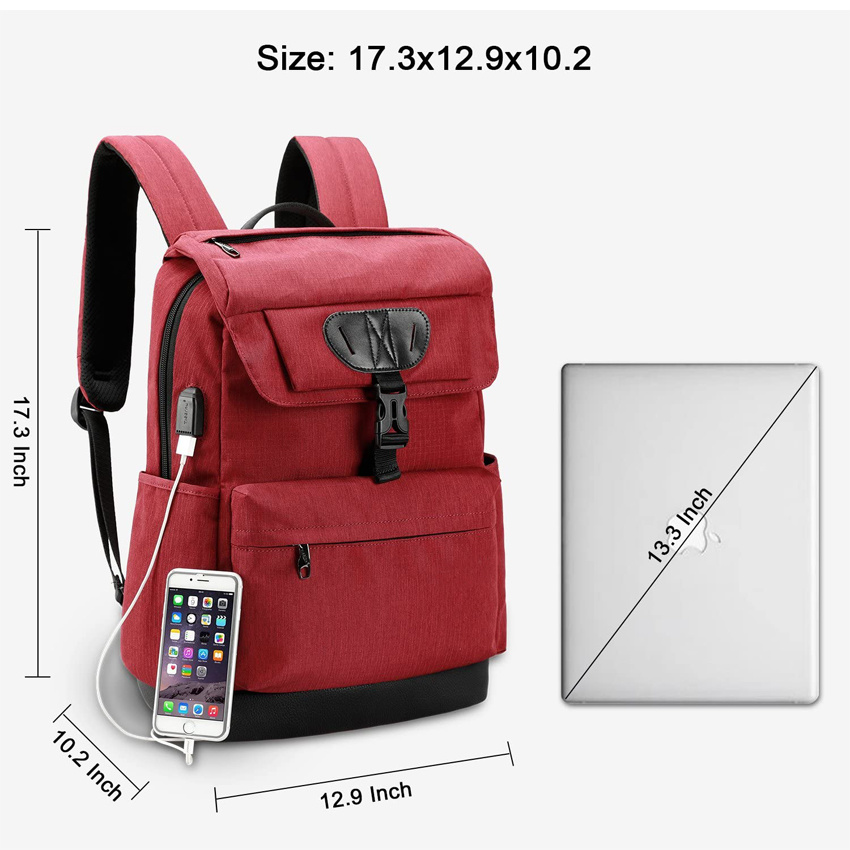 Lightweight Slim Business Laptops Backpacks Water Resistant Laptop Travel Bag College Students Notebook Computer Daypack