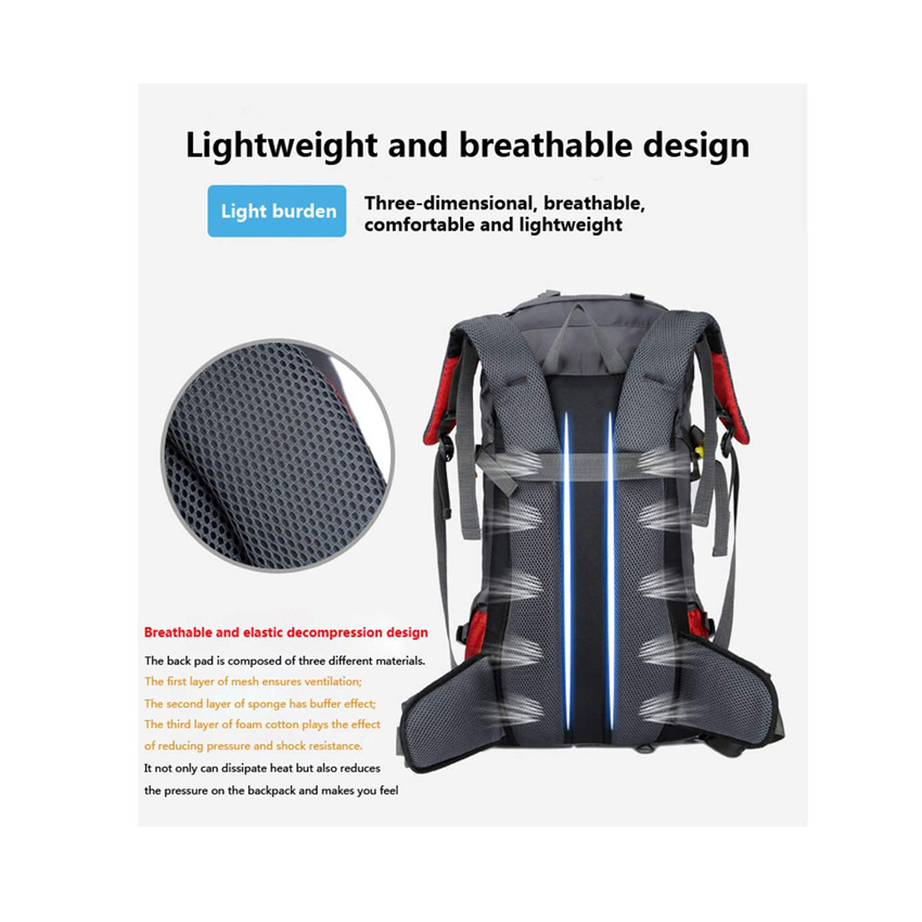 Waterproof Gym Bag Lightweight Hiking Backpack Outdoor Sport Travel Bag for Climbing Camping Touring