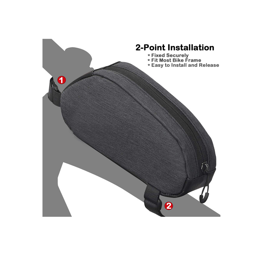 Waterproof Bike Frame Bag Bicycle Front Top Tube Bag Pouch Cell Phone Holder Travel Sports Gym Bags