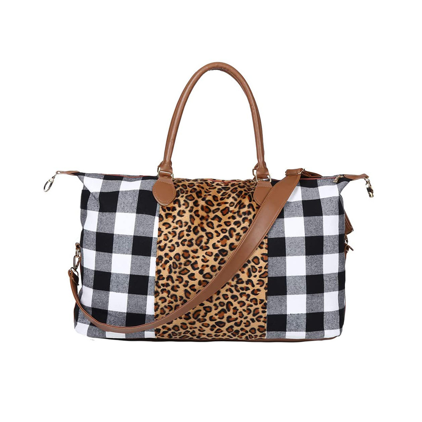 Leopard Travel Luggage Bag Large Duffel Bag Women Bags Fashion Ladies Handbags