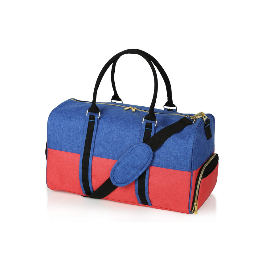 Canvas Duffle Bag with Shoe Compartment Sport Bag Gym Bag Travel Luggage Handbags