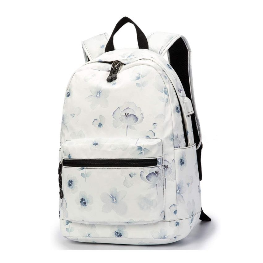 Waterproof Laptop Travel Outdoor Backpack with USB Charging Port School Student Book Bags