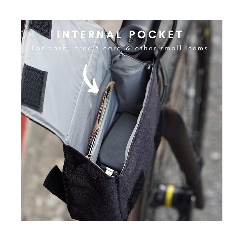 Bike Top Tube Bag Bicycle Frame Bag Sports Bike Storage Bag Made with Cordura Fabric