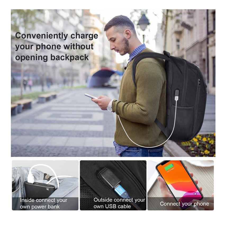 Urban Backpack Laptop Backpacks for College Work Laptop Backpack with USB Charging
