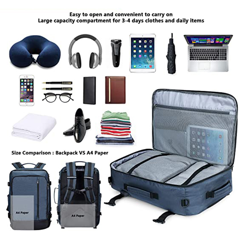 Fashion Laptop Bag Case Carry-on Travel Bag Flying Approved Travel Business Weekend with USB Port Computer Bag