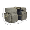 Adjustable Large Capacity Bike Bag 600D Polyester Waterproof Pannier Bags for Bicycles Double Pannier Bag