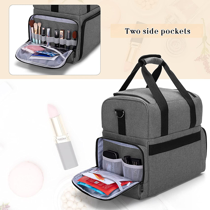 Large Travel Makeup Bag with 3 Inner Removable Pouches,Large Cosmetic Bag Cosmetic Bags RJ21692