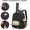 Tennis Bag for Men/Women to Hold 2 Rackets, Tennis Backpack with Separate Shoe Space for Tennis Sports Bag RJ196197