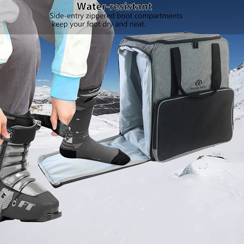 Snowboard Boot Bag Waterproof Suitable for Air Travel, Ski Boots, Ski Helmet, Goggles, Gloves & Skiing Gear Accessories Sports Bag RJ196147