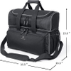 Two Ball Bowling Bags with Double Ball Holder - Fits Bowling Shoes Up to Mens Size 16 and Accessories Sports Bag RJ196157
