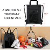 Gym Bag Drawstring Backpack X-Large Sports Bag with Inner Zipper Pocket for Men Women Waterproof Cinch Gym Ball Bag RJ196128