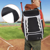 Large Capacity Softball Bag with Shoes Compartment, for Youth and Adult, Lightweight Baseball Equipment Bag with Fence Hook Holds Bat, Helmet Baseball Bags RJ19679
