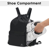 Drawstring Backpack Sports Gym Bag with Shoes Compartment, Water-Resistant String Backpack Cinch for Women Men Ball Bag RJ196121