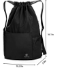 Waterproof Drawstring Gym Backpack Bag for Men & Women, Sport Gym Sack Mini Travel Daypack Ball Bag RJ196125
