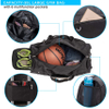 Sports Gym Bag with Shoes Compartment &Wet Pocket Gym Duffel Bag Overnight Sports Bag RJ196163
