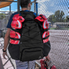 Softball Bat Bag with Shoes Compartment for Youth, Boys and Adult, Lightweight Baseball Bag with Fence Hook Hold TBall Bat Baseball Bags RJ19656