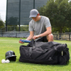 Sports Wheeled Equipment Large Nylon Athletic Travel Bag with Wheels for Baseball, Football, Basketball, Soccer, Hockey, and Training Baseball Bags RJ19667