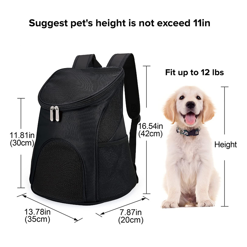 Pet Backpack Carrier for Small Dogs Ventilated Pet Carrier for Puppy and Kitty