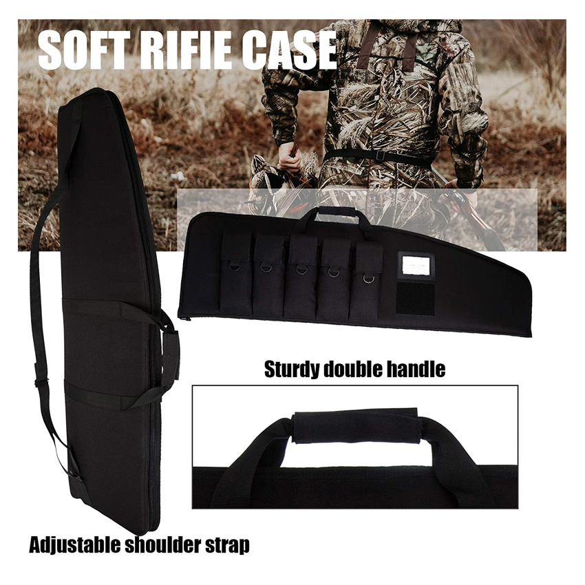 Durable Waterproof Soft Rifle Padded Shooting Tactical Outdoor Sports Bags Hunting Bag with Multi Pocket