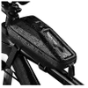 Elegant Choise Waterproof Bike Top Tube Bag Front Bike Phone Bag with Double Zipper Handlebar Bicycle Frame Bag